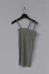 BASERANGE Ribbed Cotton Needle Tank Top Camisole TONI and TOTV Collection Made in Portugal BAS-TONI-RB-000-HUI Grey